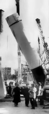 Музей Космонавтики в Житомирі 1987, монтаж ракет