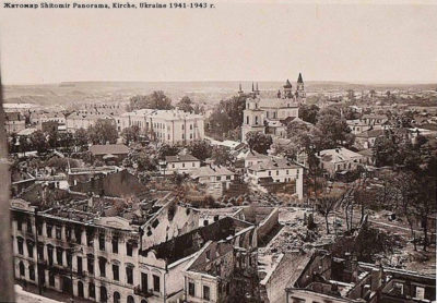 Житомирська панорама міста з висоти, в роки війни 2 18740345 764889143689739 8139300856572 6