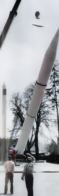 Музей Космонавтики в Житомирі 1987, монтаж ракет