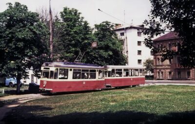 Трамвай Житомира площа Перемоги 1987 1 Трамваї Житомира
